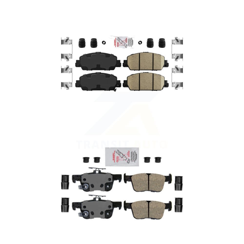 AmeriBRAKES - KNF-101143 - Front and Rear Disc Brake Pad Kits image 1