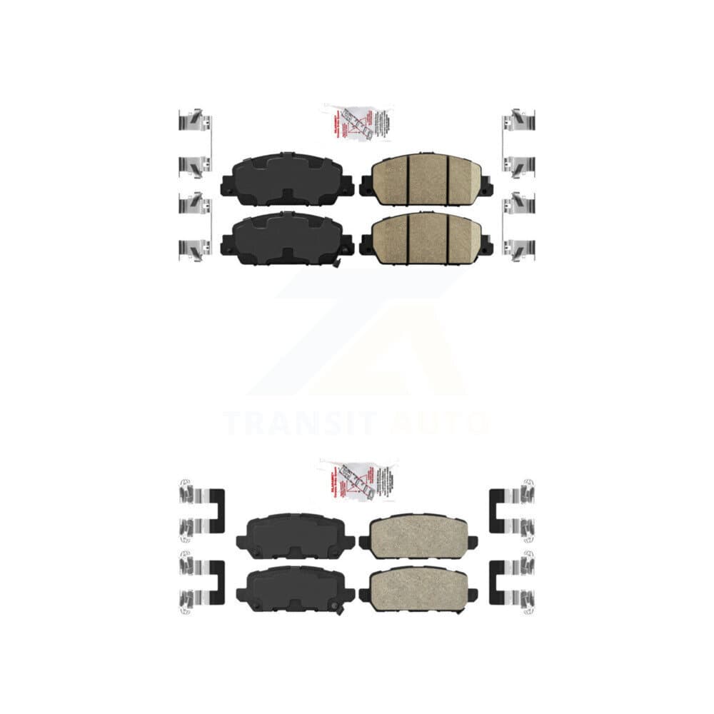 AmeriBRAKES - KNF-101145 - Front and Rear Disc Brake Pad Kits image 1