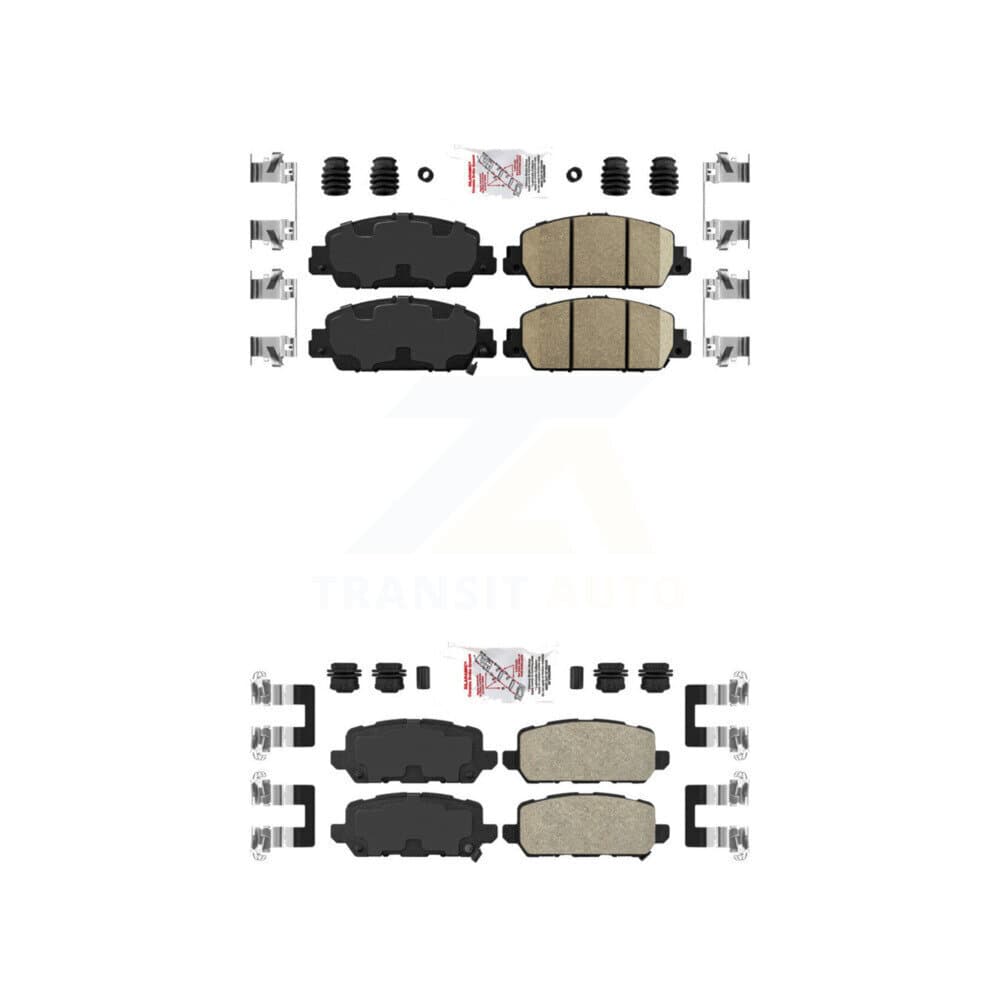 AmeriBRAKES - KNF-101148 - Front and Rear Disc Brake Pad Kits image 1
