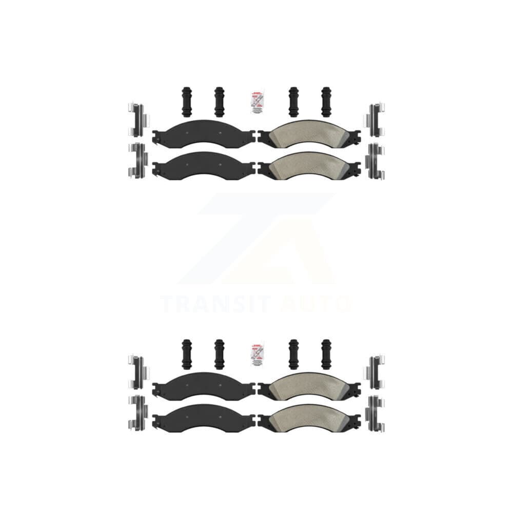 AmeriBRAKES - KNF-101158 - Front and Rear Disc Brake Pad Kits image 1