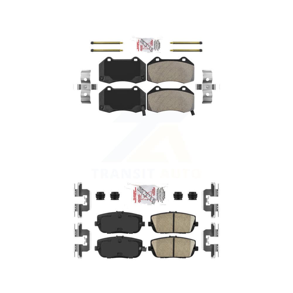 AmeriBRAKES - KNF-101164 - Front and Rear Disc Brake Pad Kits image 1