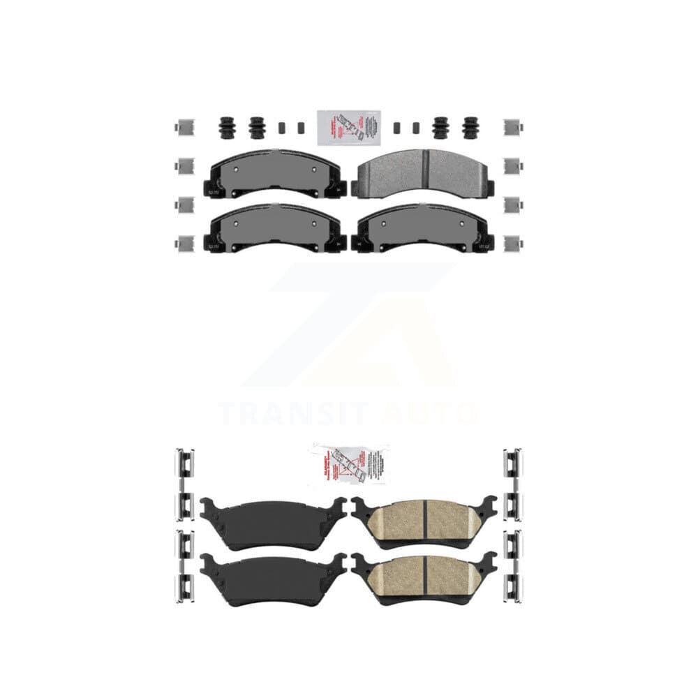 AmeriBRAKES - KNF-101178 - Front and Rear Disc Brake Pad Kits image 1