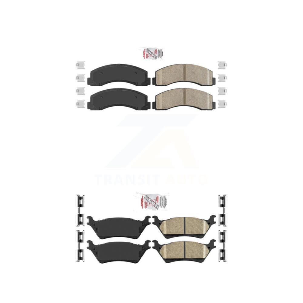 AmeriBRAKES - KNF-101181 - Front and Rear Disc Brake Pad Kits image 1