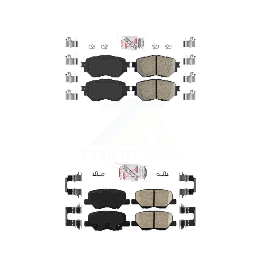 AmeriBRAKES - KNF-101206 - Front and Rear Disc Brake Pad Kits image 1