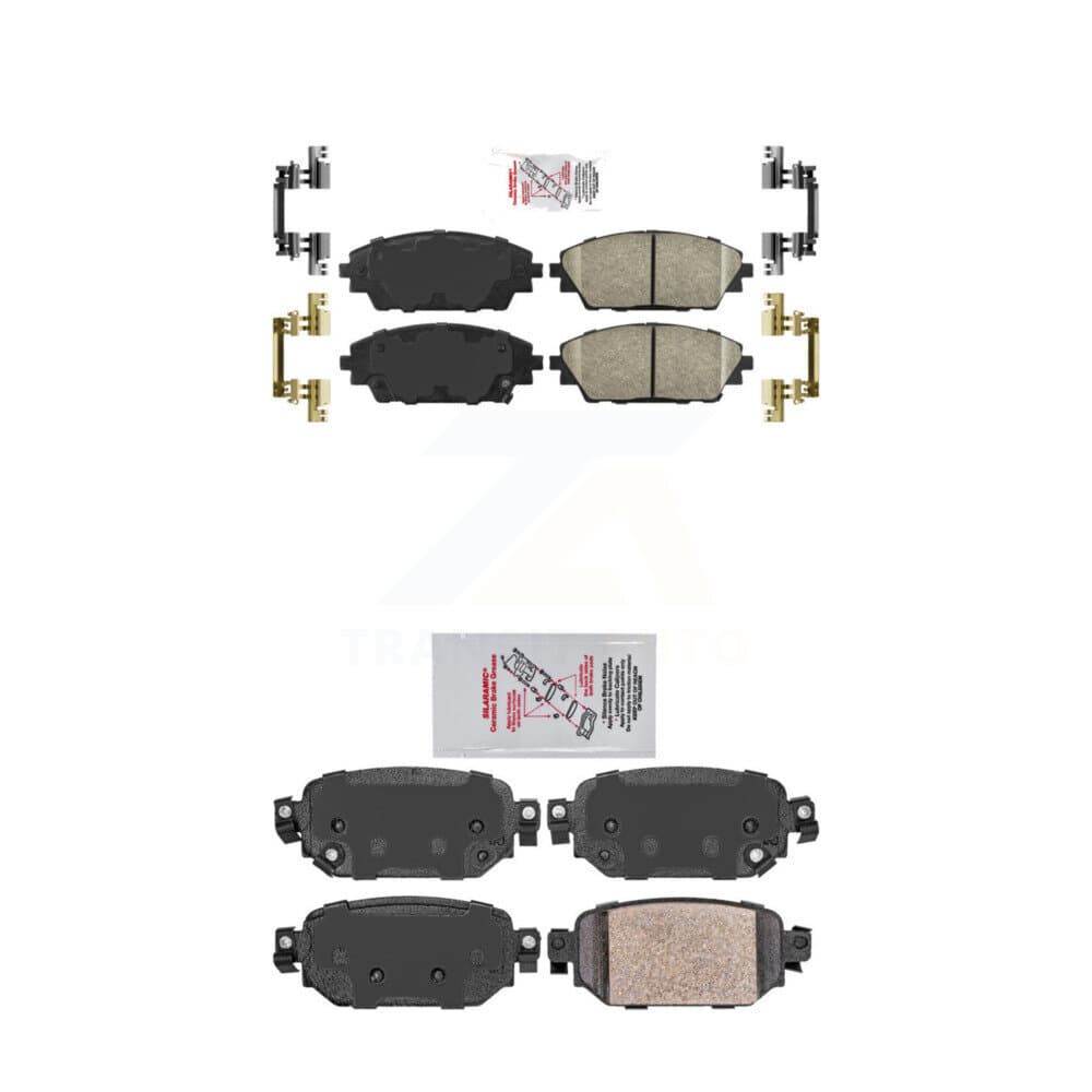 AmeriBRAKES - KNF-101210 - Front and Rear Disc Brake Pad Kits image 1