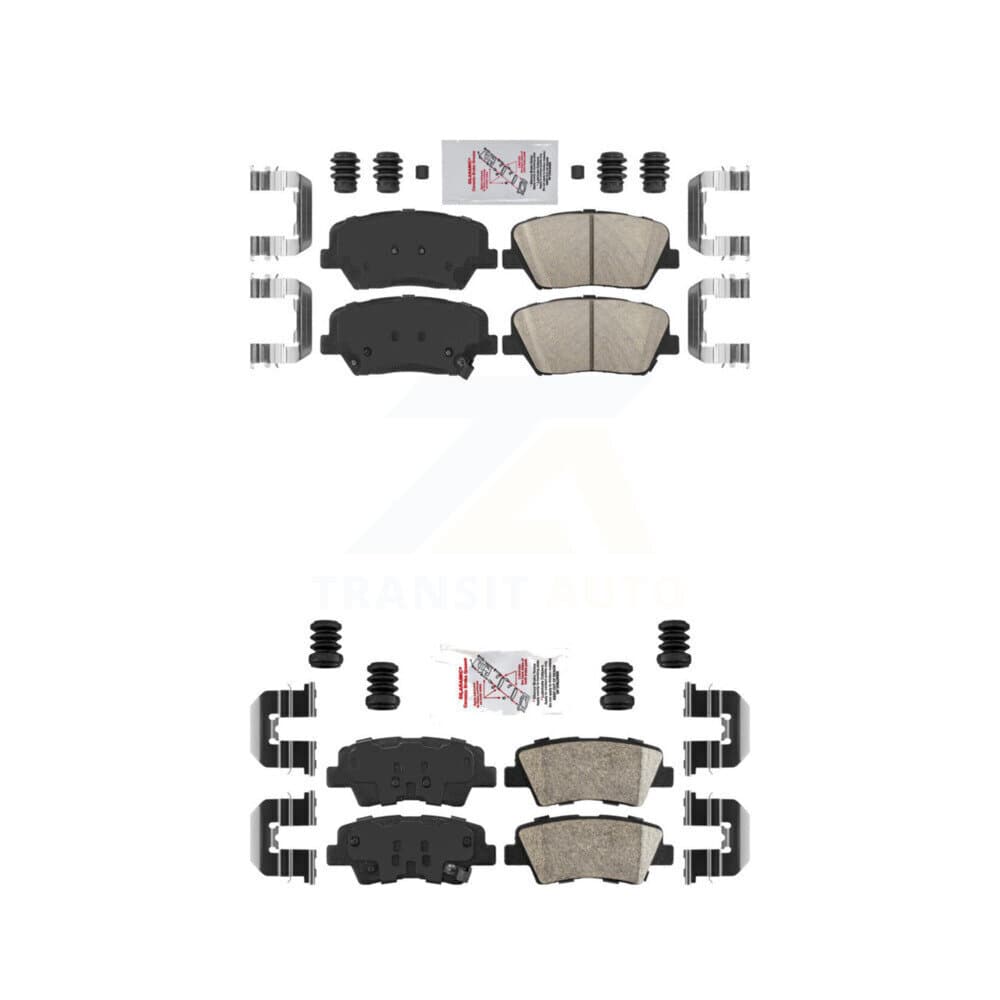 AmeriBRAKES - KNF-101215 - Front and Rear Disc Brake Pad Kits image 1