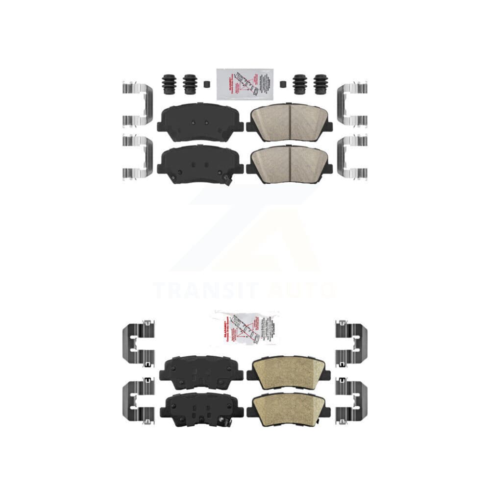 AmeriBRAKES - KNF-101218 - Front and Rear Disc Brake Pad Kits image 1