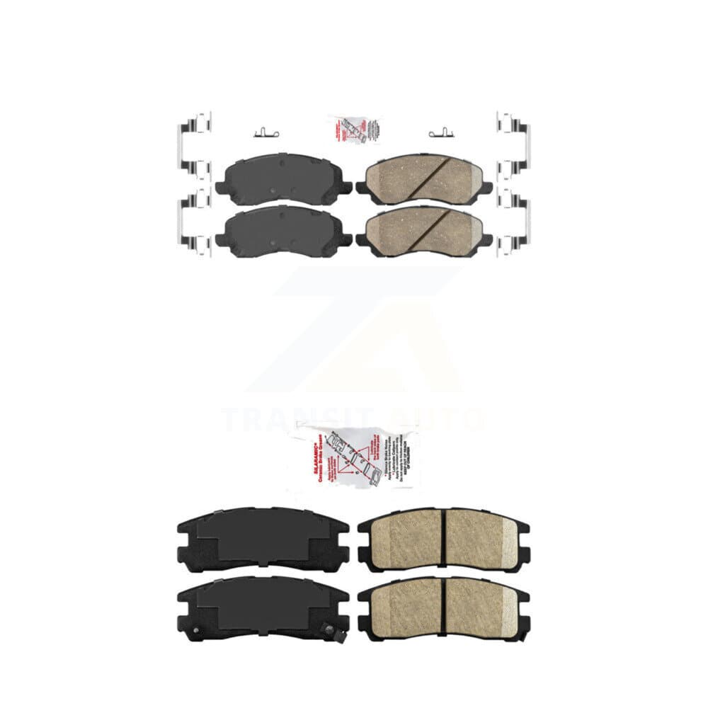 AmeriBRAKES - KNF-101219 - Front and Rear Disc Brake Pad Kits image 1
