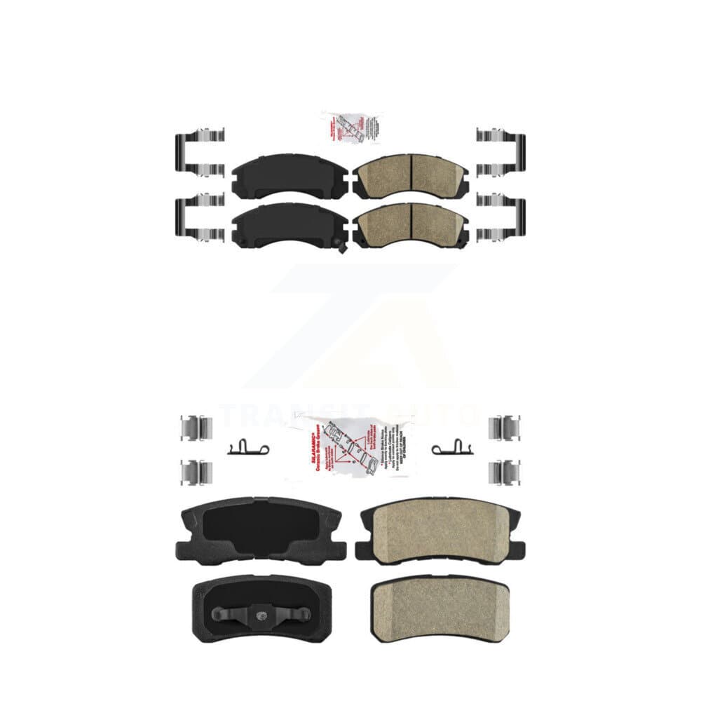 AmeriBRAKES - KNF-101222 - Front and Rear Disc Brake Pad Kits image 1