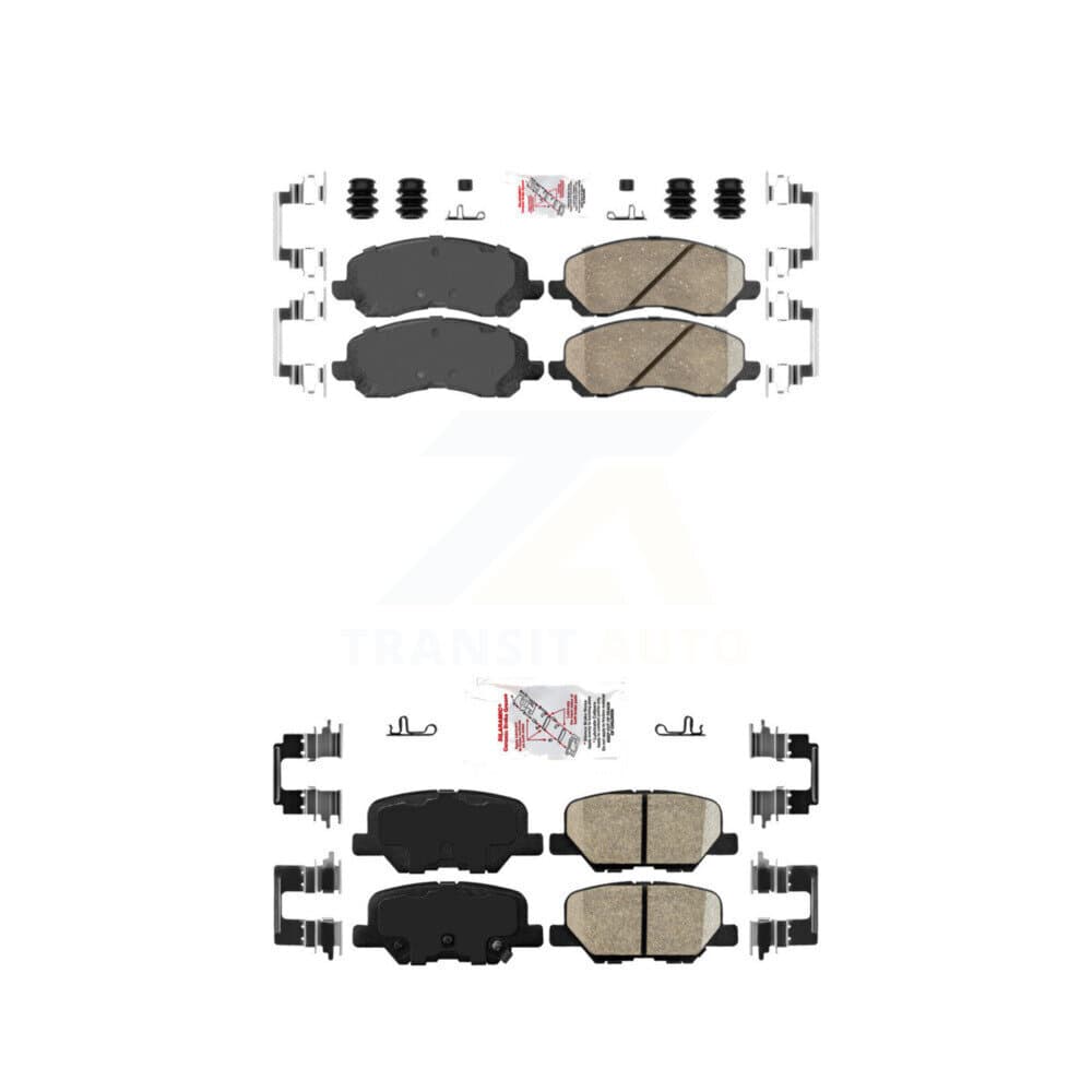 AmeriBRAKES - KNF-101226 - Front and Rear Disc Brake Pad Kits image 1