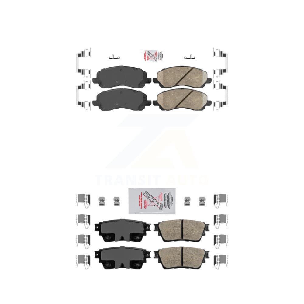 AmeriBRAKES - KNF-101227 - Front and Rear Disc Brake Pad Kits image 1