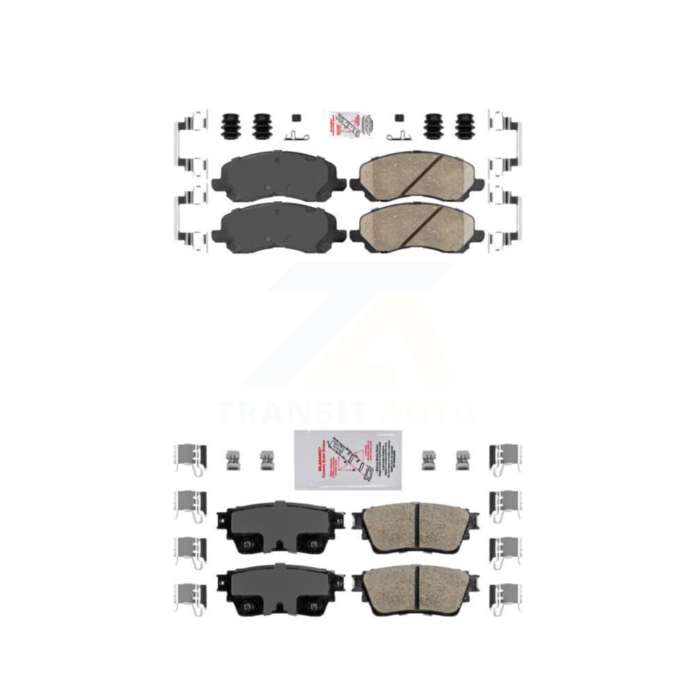 AmeriBRAKES - KNF-101228 - Front and Rear Disc Brake Pad Kits image 1