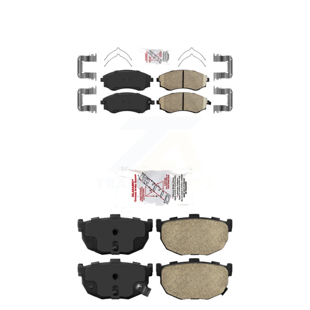 AmeriBRAKES - KNF-101229 - Front and Rear Disc Brake Pad Kits image 1