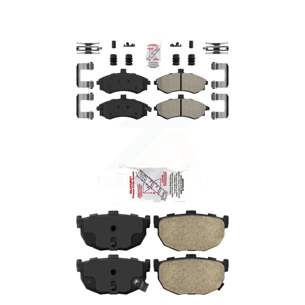 AmeriBRAKES - KNF-101230 - Front and Rear Disc Brake Pad Kits image 1