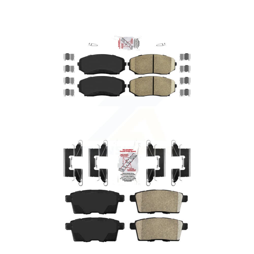 AmeriBRAKES - KNF-101236 - Front and Rear Disc Brake Pad Kits image 1