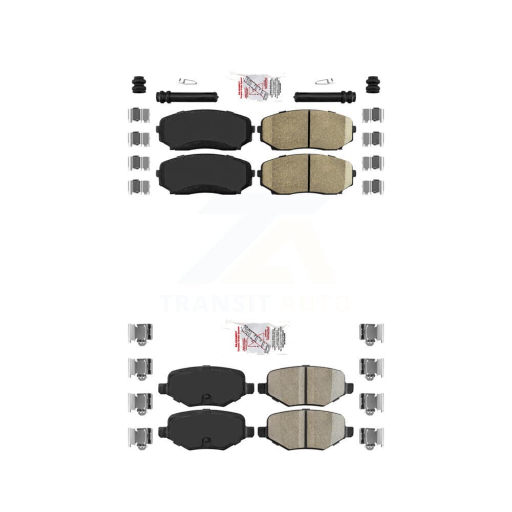 AmeriBRAKES - KNF-101237 - Front and Rear Disc Brake Pad Kits image 1