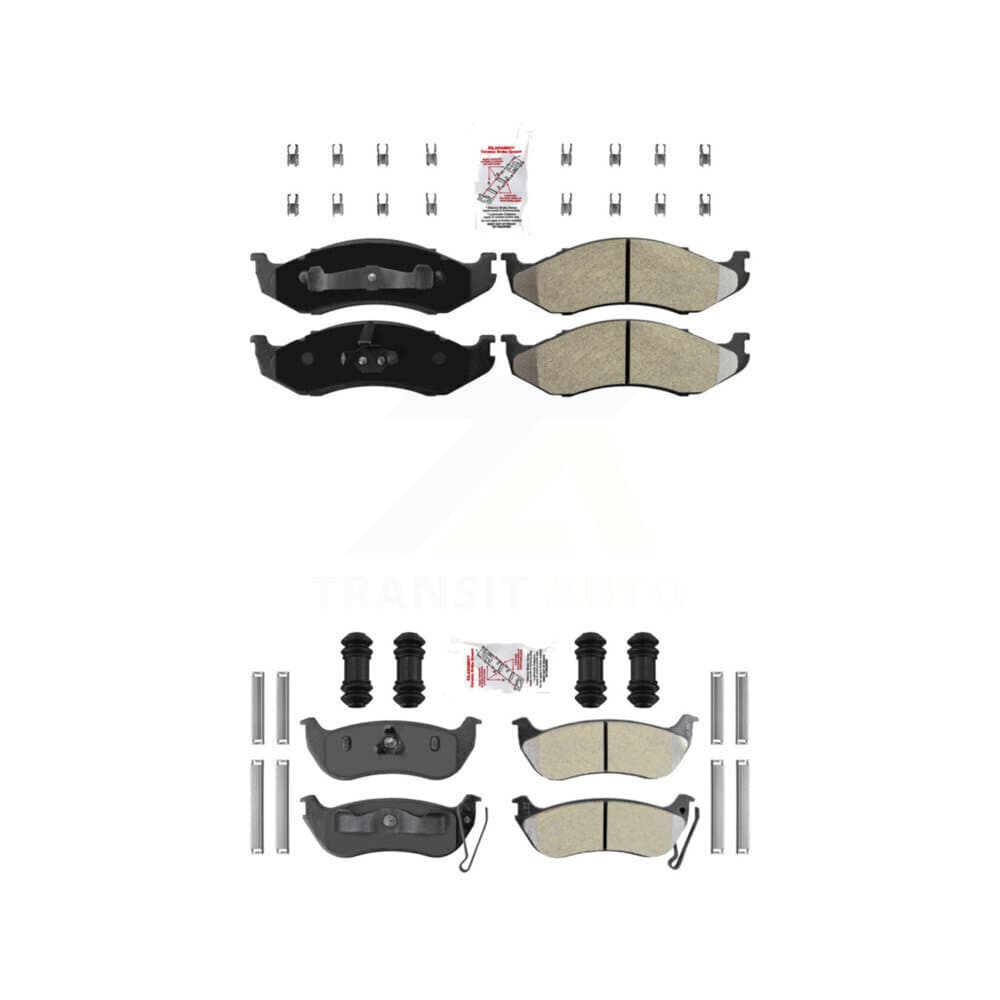 AmeriBRAKES - KNF-101247 - Front and Rear Disc Brake Pad Kits image 1