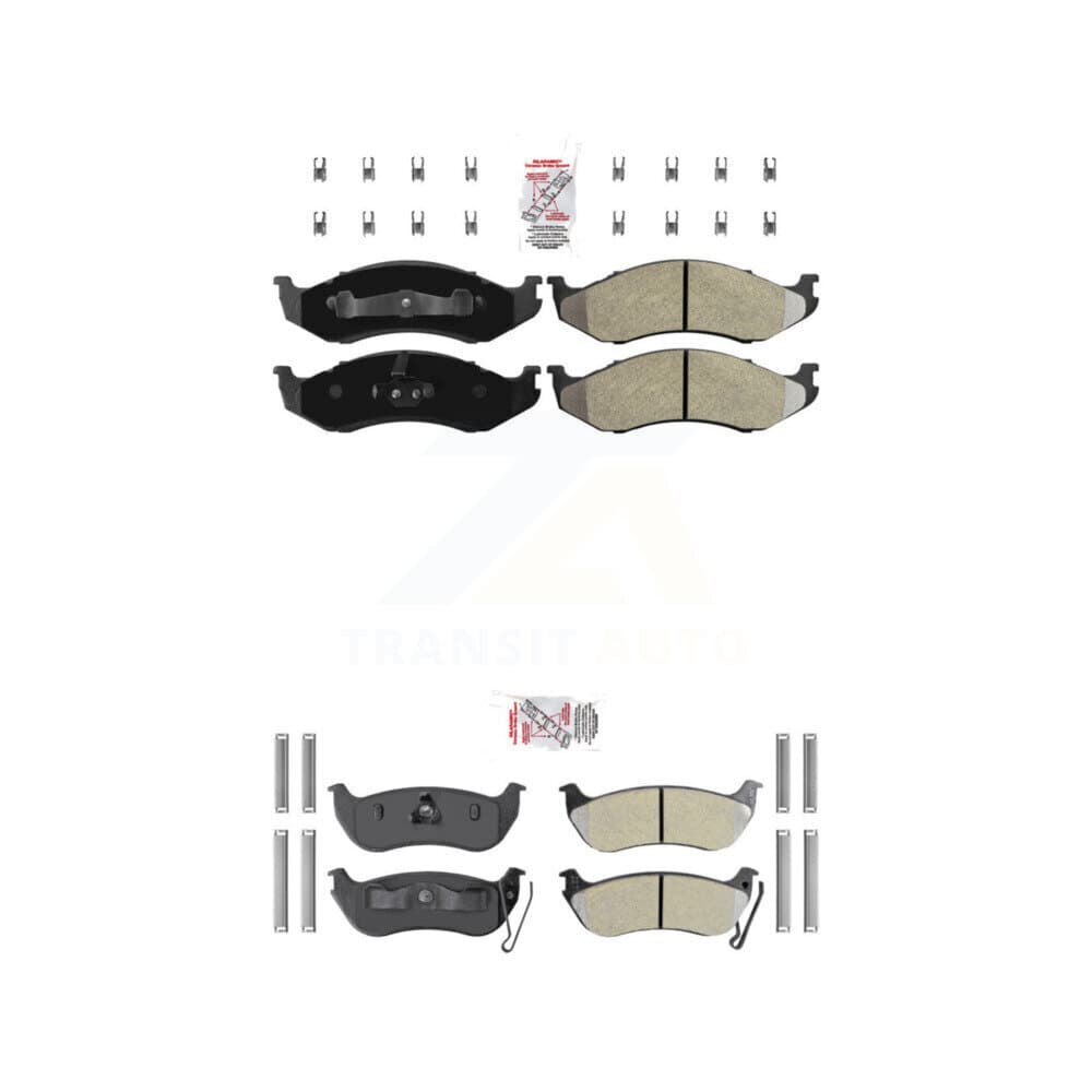AmeriBRAKES - KNF-101248 - Front and Rear Disc Brake Pad Kits image 1