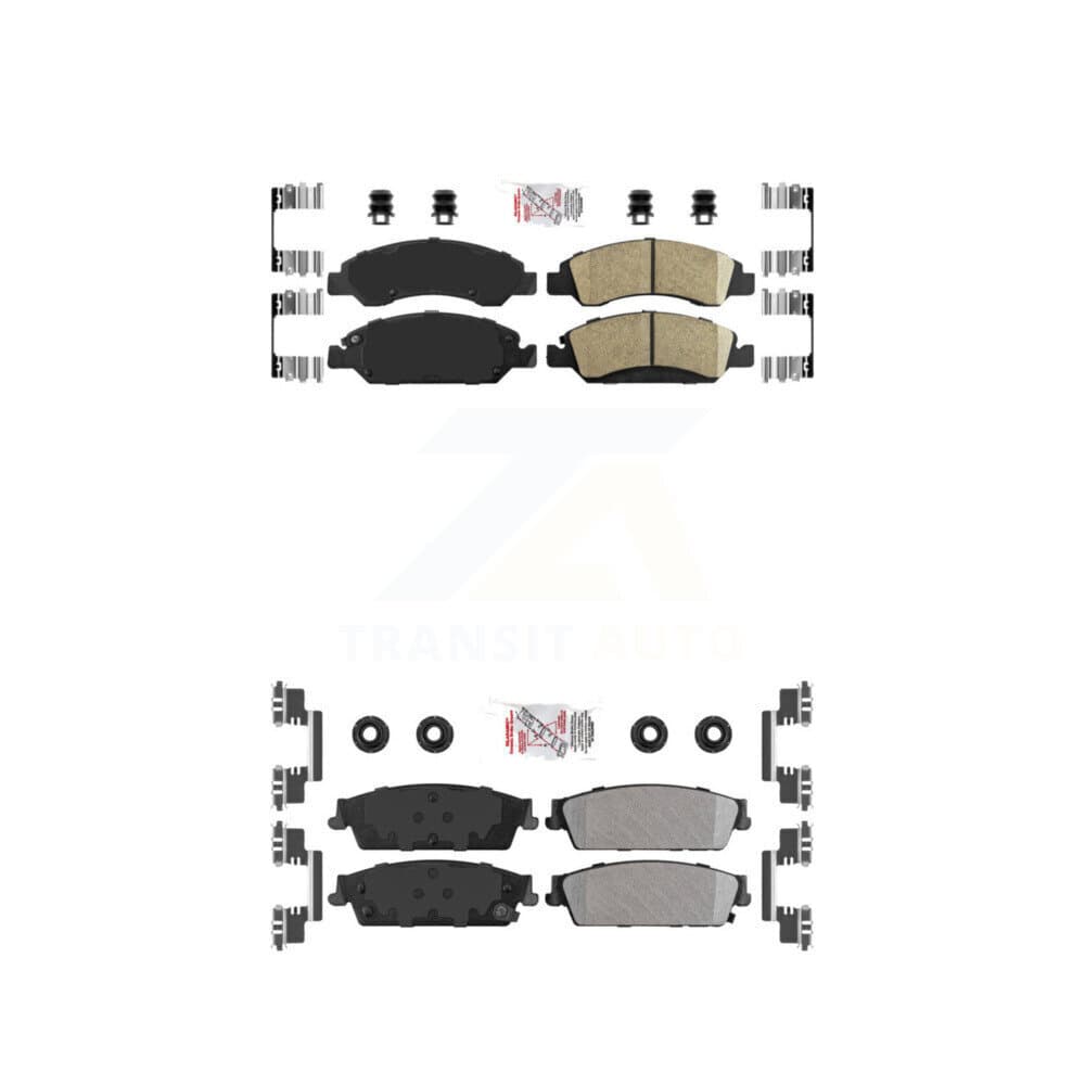 AmeriBRAKES - KNF-101249 - Front and Rear Disc Brake Pad Kits image 1
