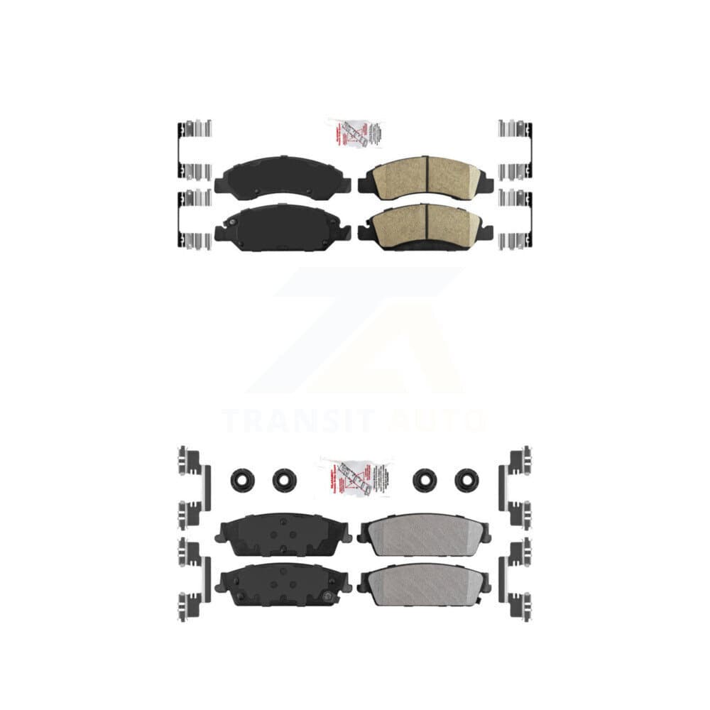 AmeriBRAKES - KNF-101251 - Front and Rear Disc Brake Pad Kits image 1