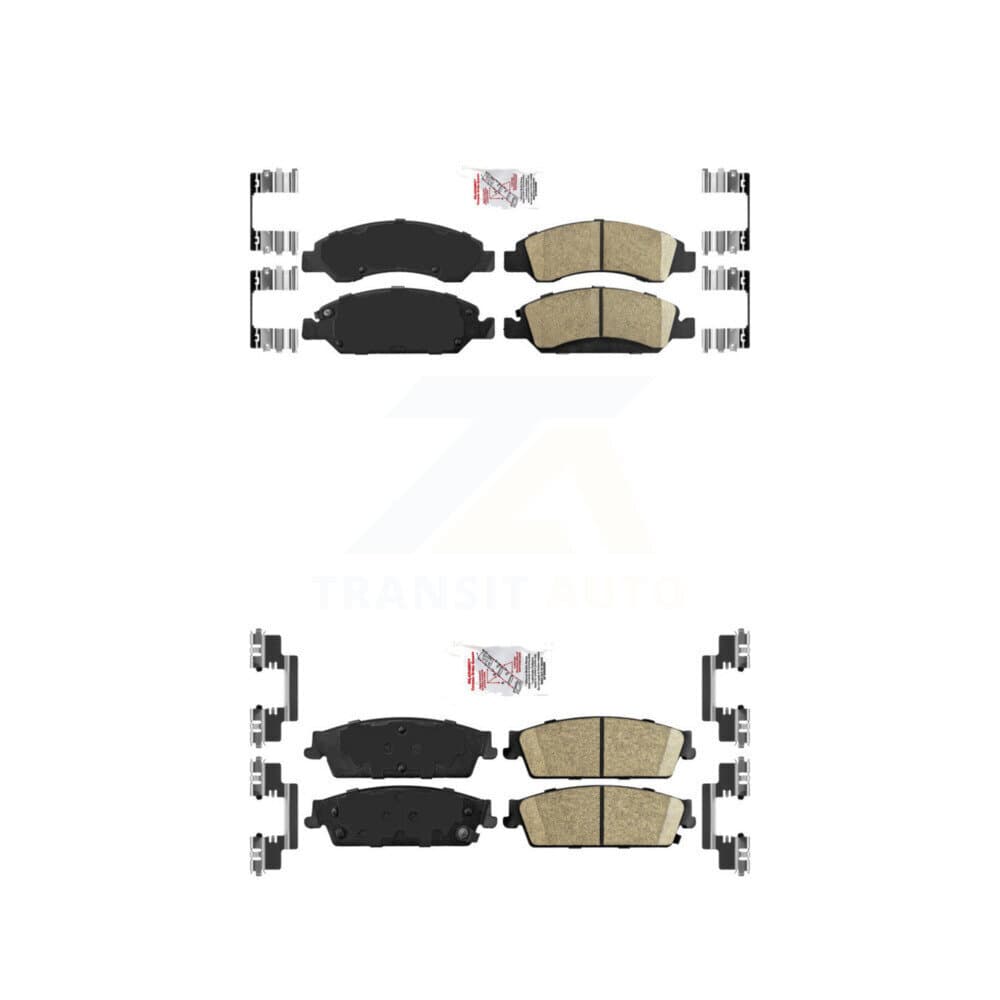 AmeriBRAKES - KNF-101252 - Front and Rear Disc Brake Pad Kits image 1