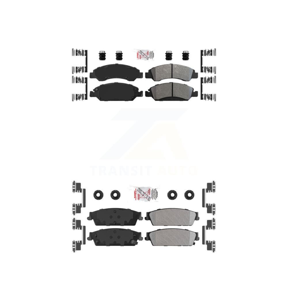 AmeriBRAKES - KNF-101253 - Front and Rear Disc Brake Pad Kits image 1
