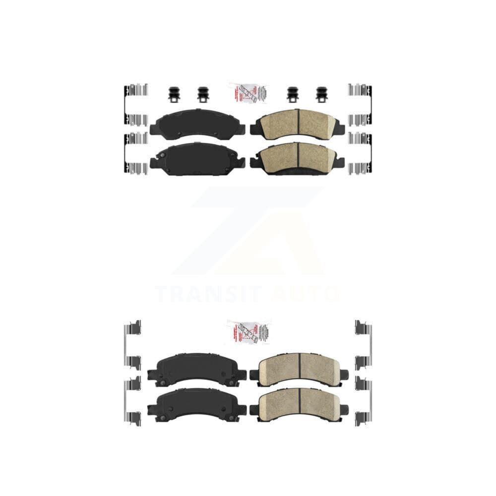 AmeriBRAKES - KNF-101256 - Front and Rear Disc Brake Pad Kits image 1