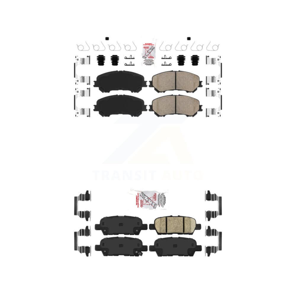 AmeriBRAKES - KNF-101262 - Front and Rear Disc Brake Pad Kits image 1