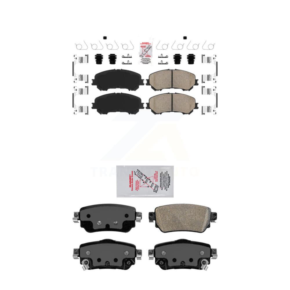AmeriBRAKES - KNF-101265 - Front and Rear Disc Brake Pad Kits image 1