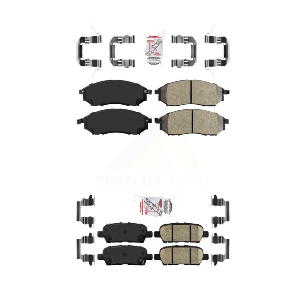 AmeriBRAKES - KNF-101271 - Front and Rear Disc Brake Pad Kits image 1