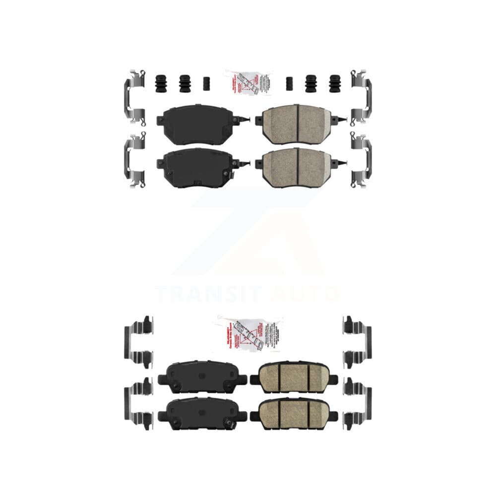 AmeriBRAKES - KNF-101273 - Front and Rear Disc Brake Pad Kits image 1