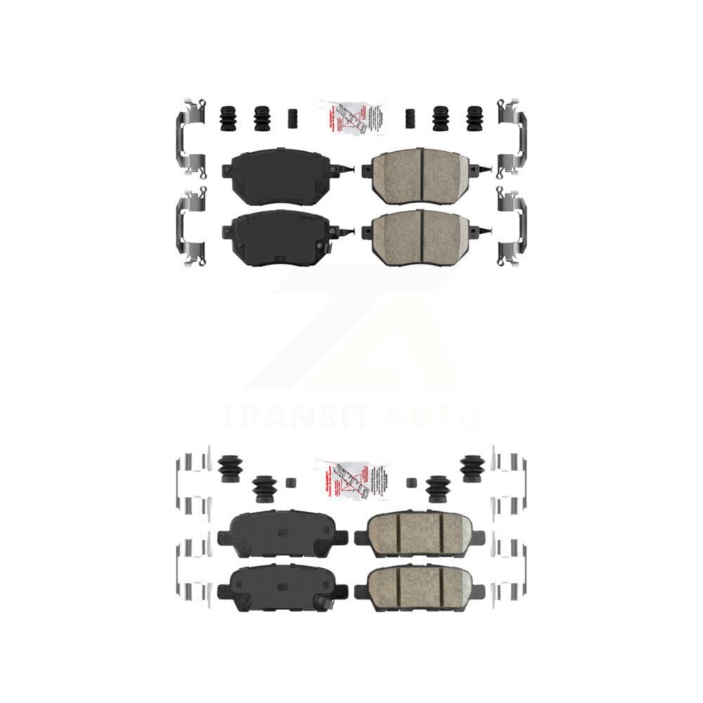 AmeriBRAKES - KNF-101274 - Front and Rear Disc Brake Pad Kits image 1
