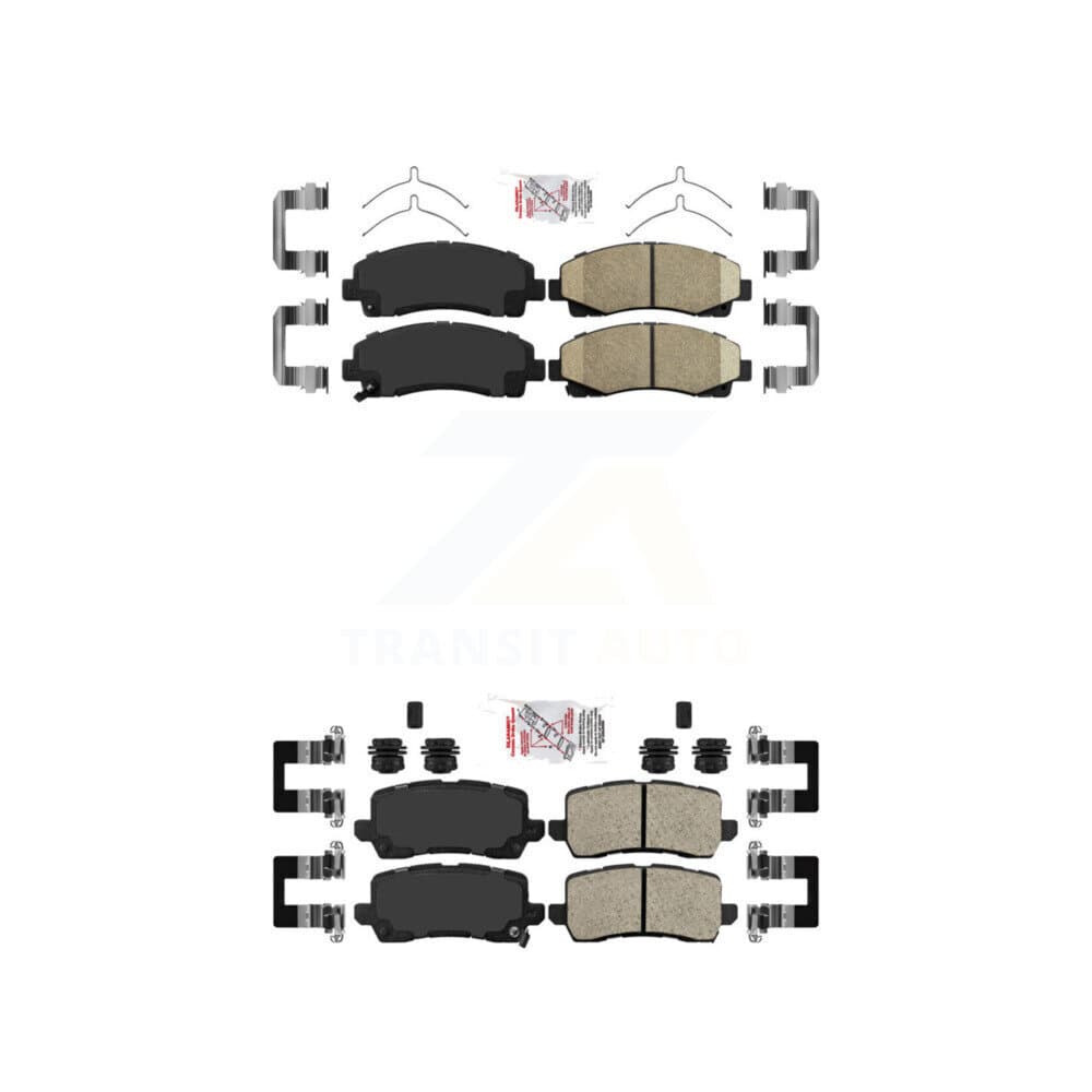AmeriBRAKES - KNF-101285 - Front and Rear Disc Brake Pad Kits image 1