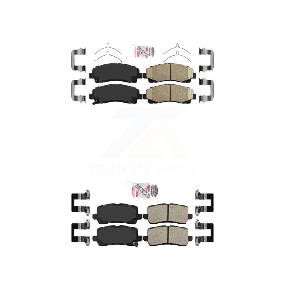 AmeriBRAKES - KNF-101286 - Front and Rear Disc Brake Pad Kits image 1