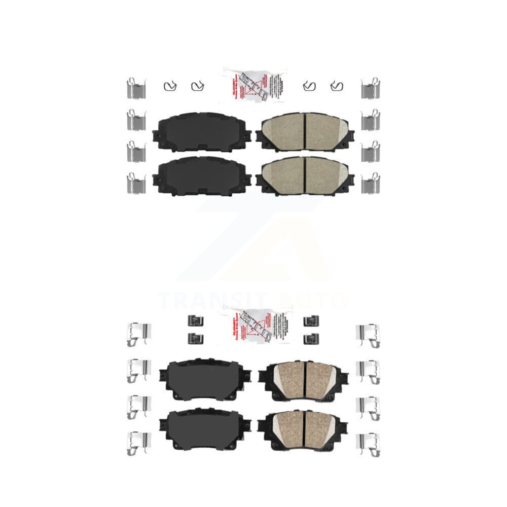 AmeriBRAKES - KNF-101299 - Front and Rear Disc Brake Pad Kits image 1