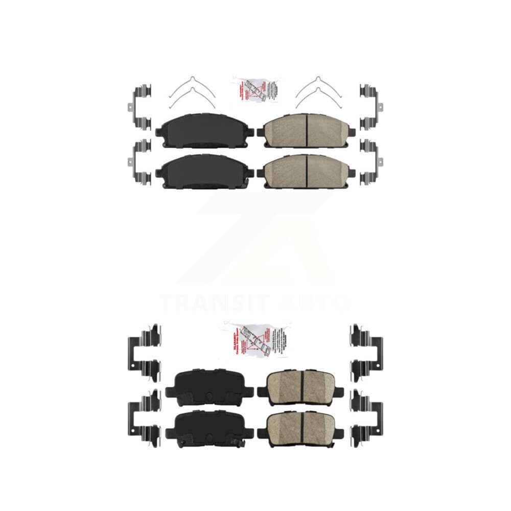 AmeriBRAKES - KNF-101302 - Front and Rear Disc Brake Pad Kits image 1