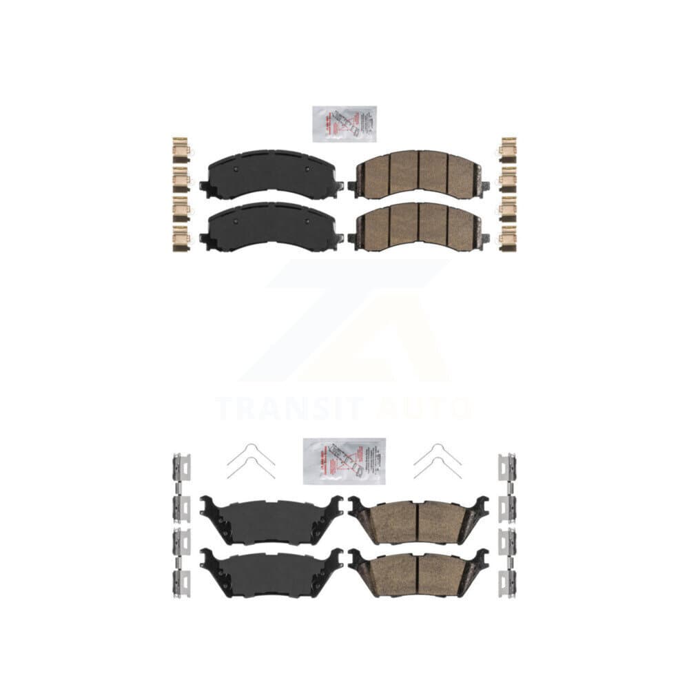 AmeriBRAKES - KNF-101304 - Front and Rear Disc Brake Pad Kits image 1