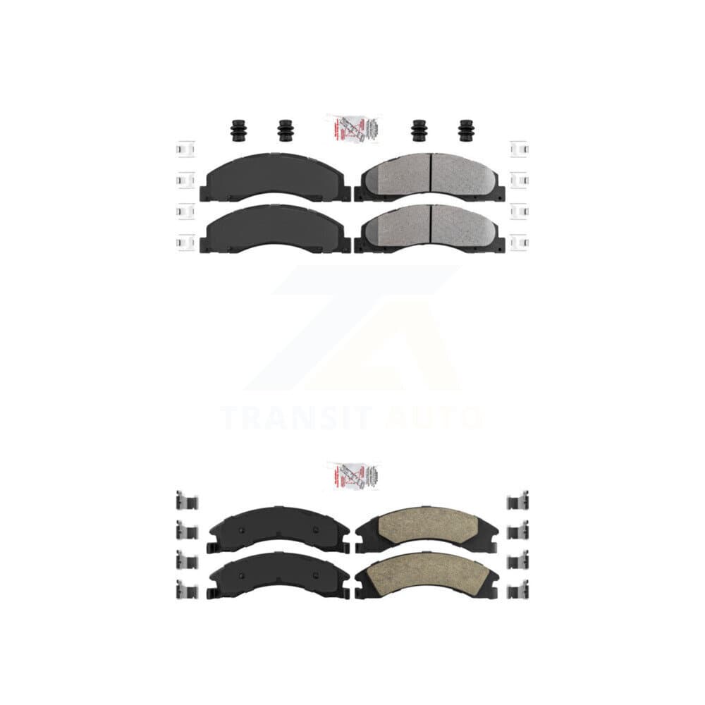 AmeriBRAKES - KNF-101308 - Front and Rear Disc Brake Pad Kits image 1