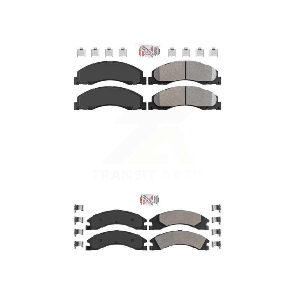 AmeriBRAKES - KNF-101313 - Front and Rear Disc Brake Pad Kits image 1