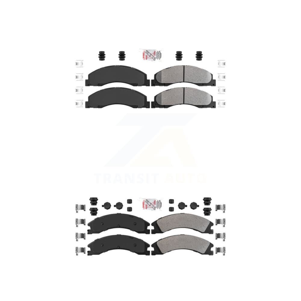AmeriBRAKES - KNF-101316 - Front and Rear Disc Brake Pad Kits image 1