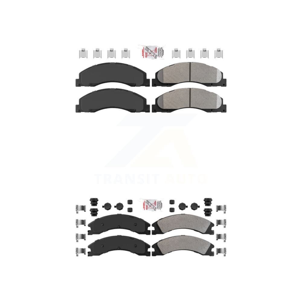 AmeriBRAKES - KNF-101320 - Front and Rear Disc Brake Pad Kits image 1