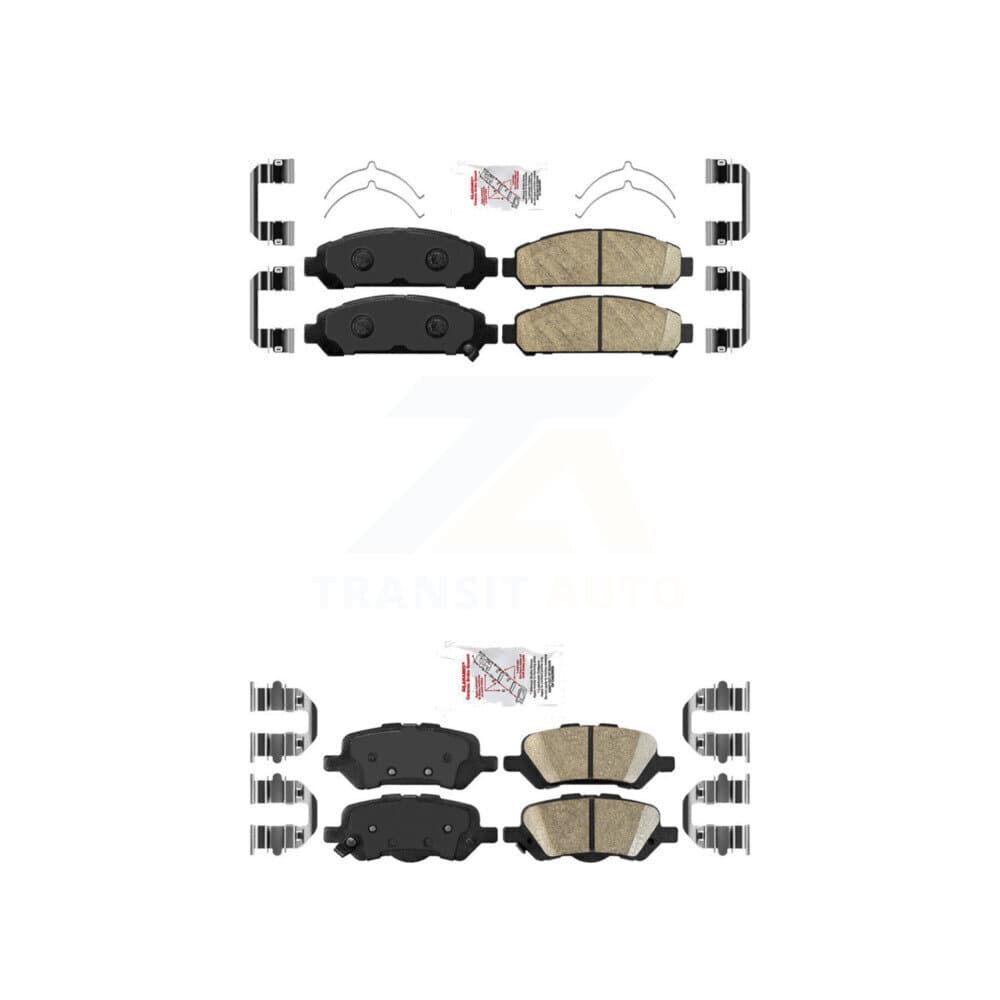 AmeriBRAKES - KNF-101329 - Front and Rear Disc Brake Pad Kits image 1