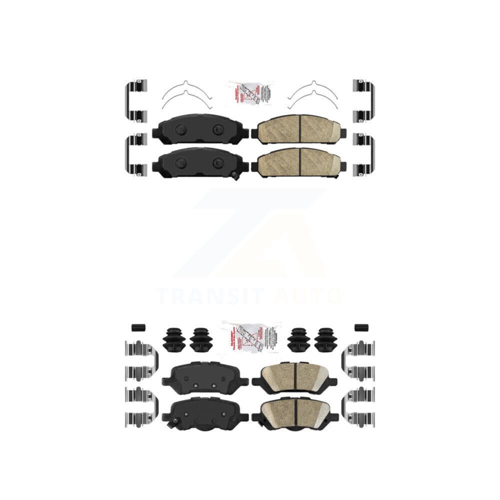 AmeriBRAKES - KNF-101330 - Front and Rear Disc Brake Pad Kits image 1