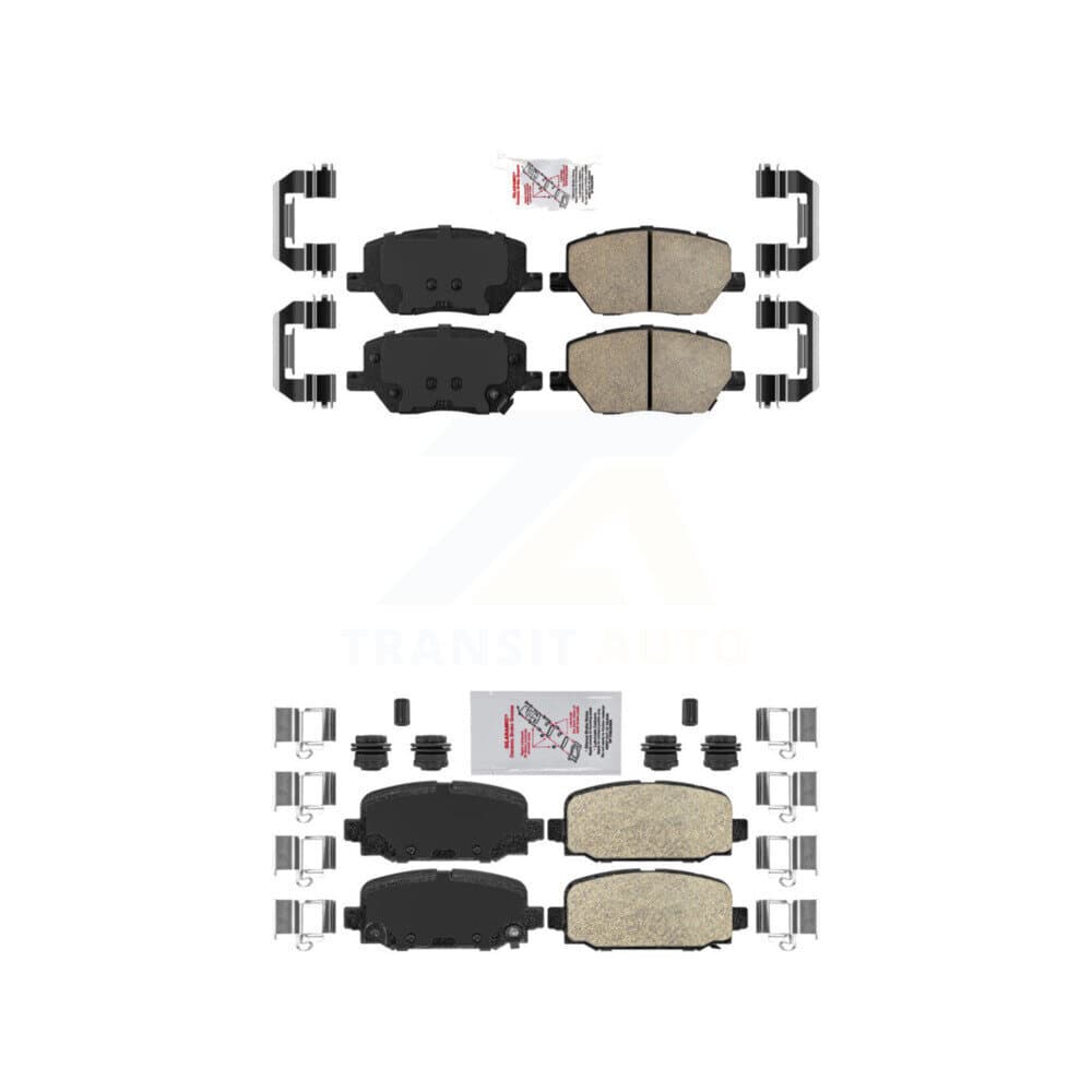 AmeriBRAKES - KNF-101336 - Front and Rear Disc Brake Pad Kits image 1
