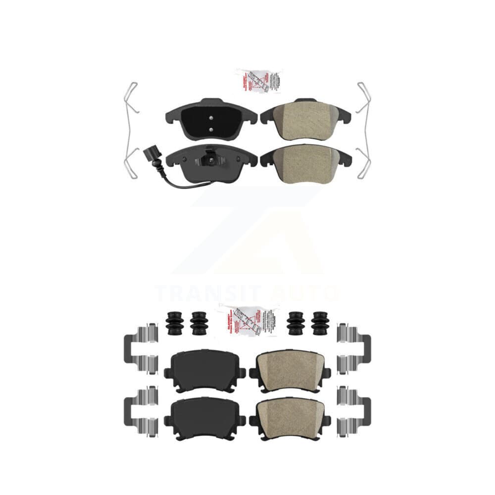 AmeriBRAKES - KNF-101340 - Front and Rear Disc Brake Pad Kits image 1
