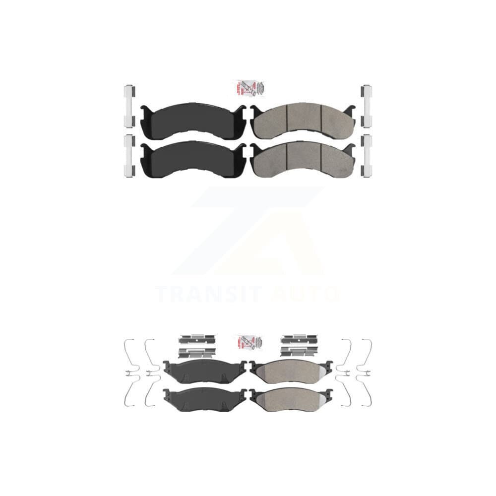 AmeriBRAKES - KNF-101348 - Front and Rear Disc Brake Pad Kits image 1