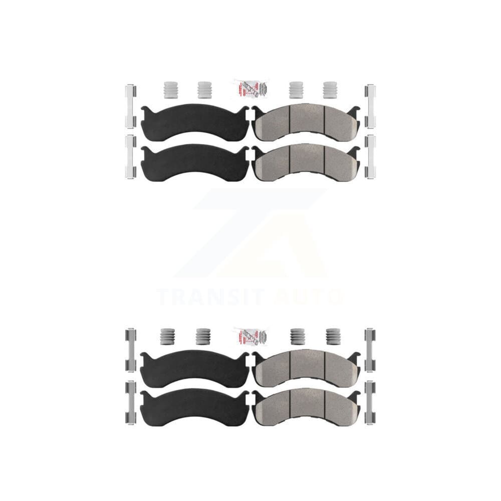 AmeriBRAKES - KNF-101351 - Front and Rear Disc Brake Pad Kits image 1