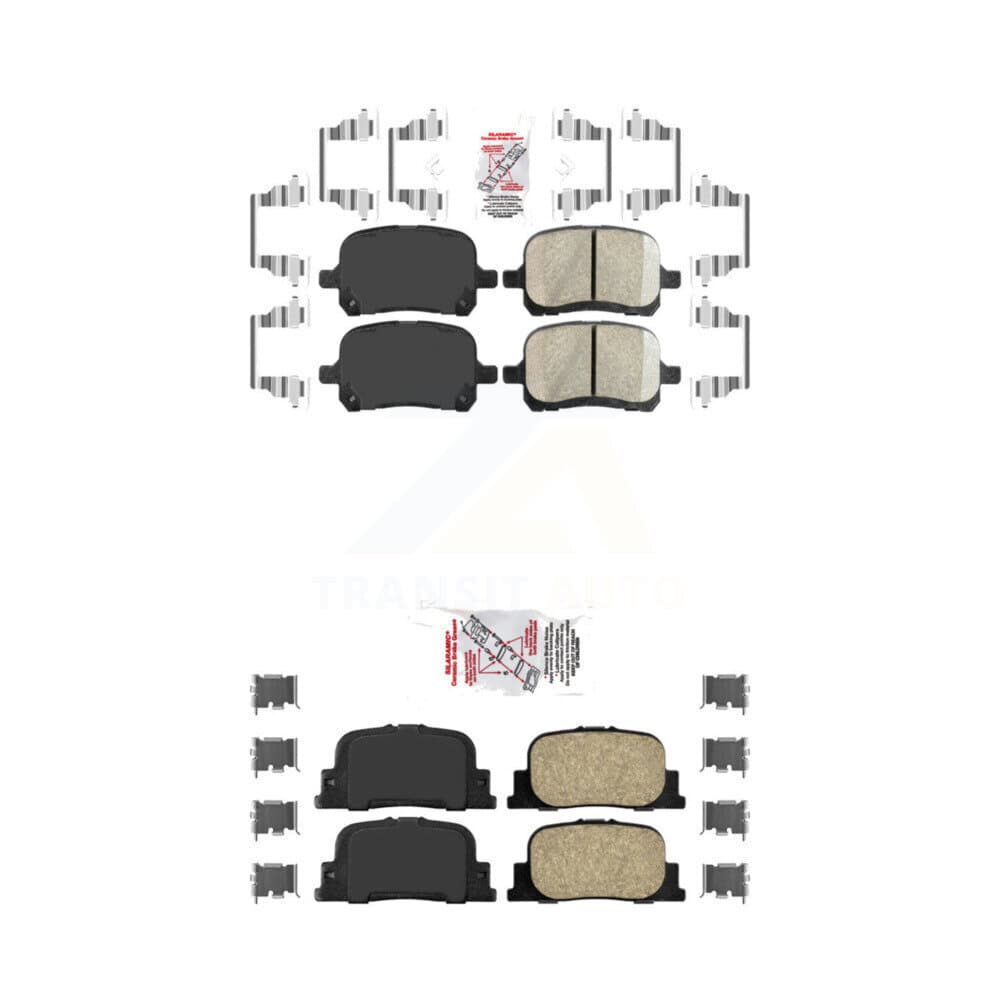 AmeriBRAKES - KNF-101364 - Front and Rear Disc Brake Pad Kits image 1