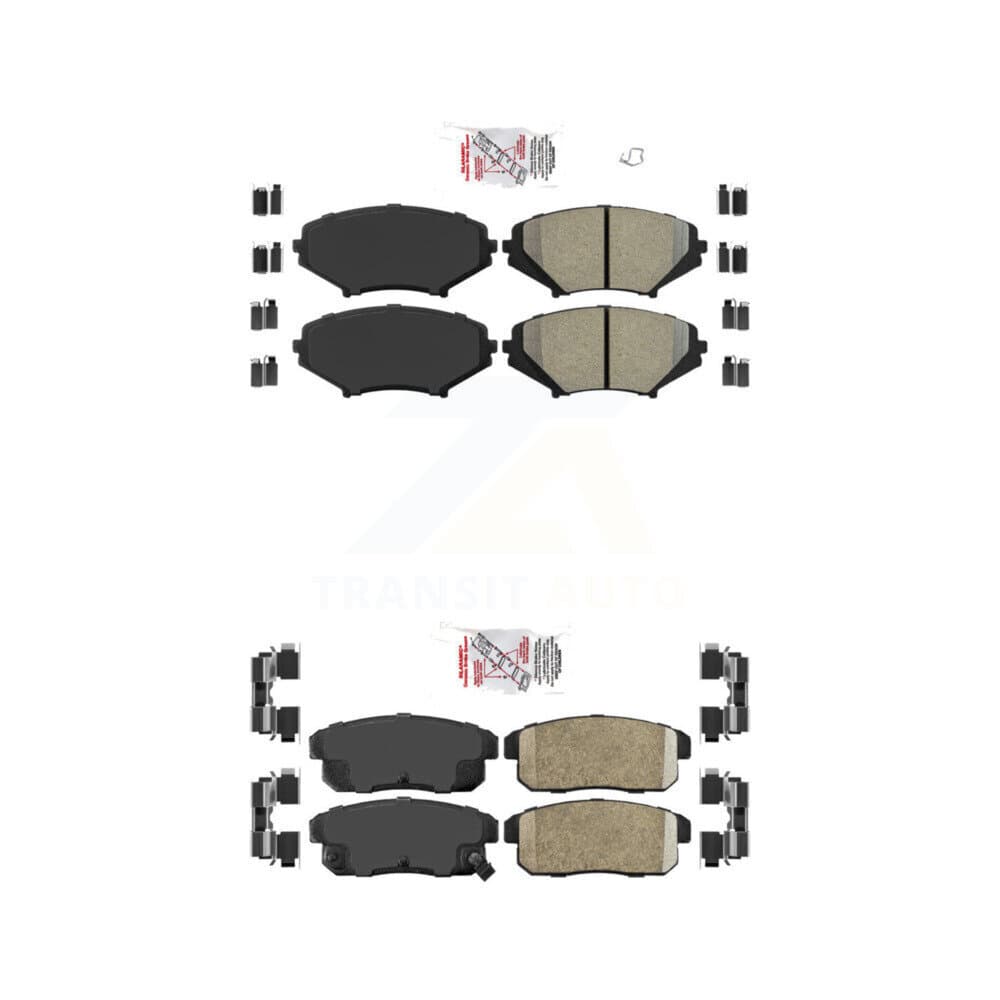 AmeriBRAKES - KNF-101374 - Front and Rear Disc Brake Pad Kits image 1