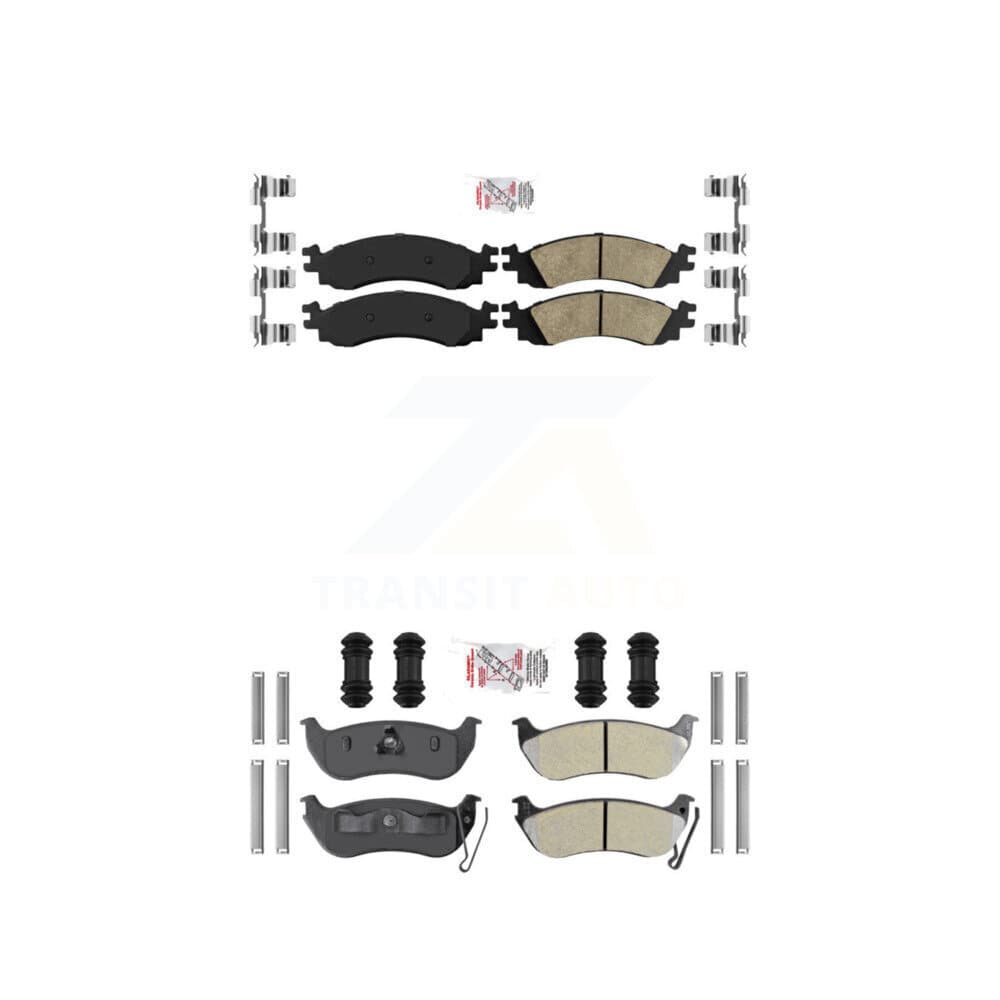 AmeriBRAKES - KNF-101378 - Front and Rear Disc Brake Pad Kits image 1